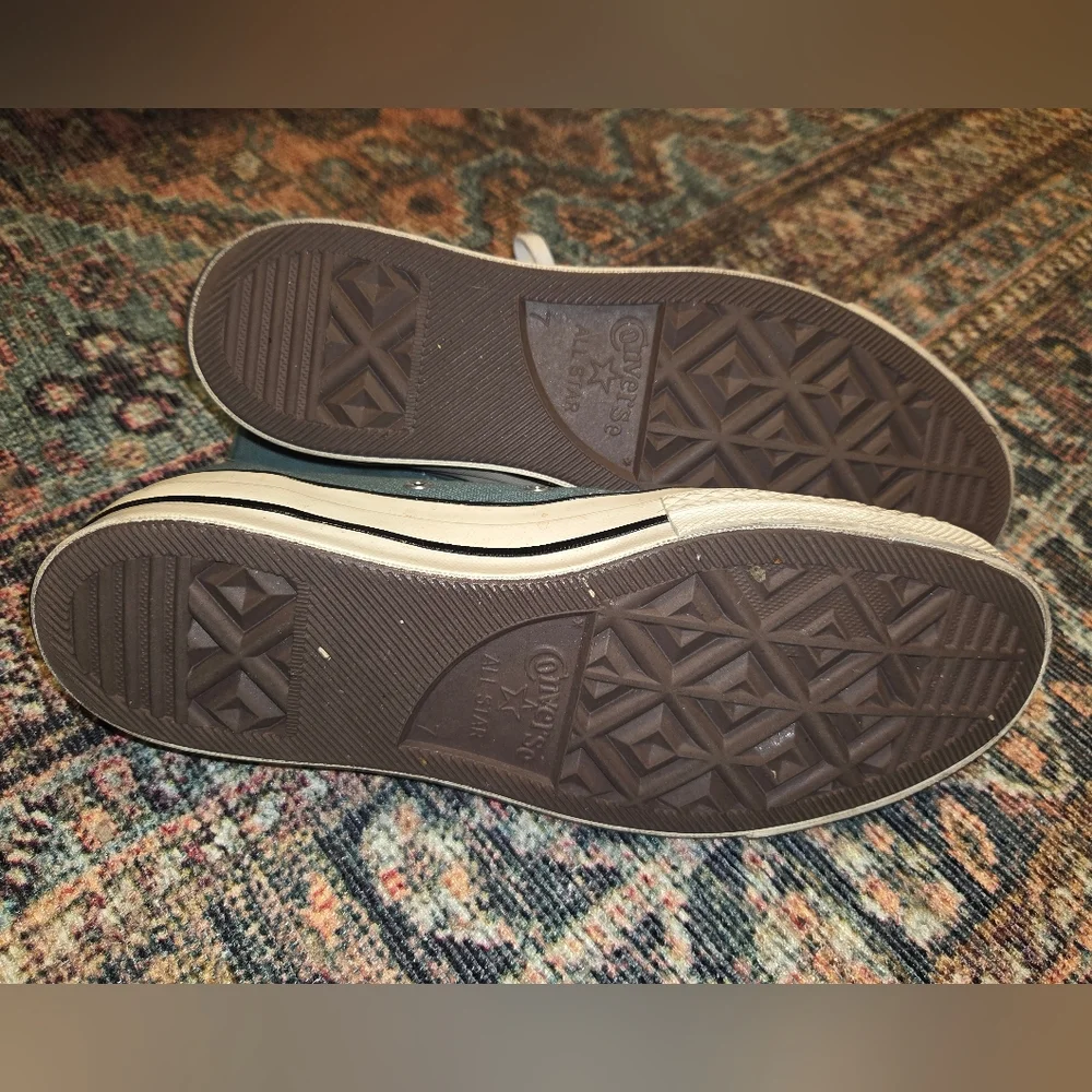 Converse Chuck Taylor 70 High-Top Sneakers Turquoise Teal Seafoam Green Size 7/9 - Picture 6 of 7